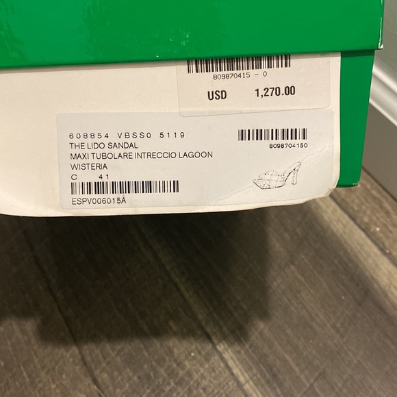 Bottega Venetta Lido heel sandal lagoon size 41 Us 11 fits like never wore NEW - Picture 5 of 8